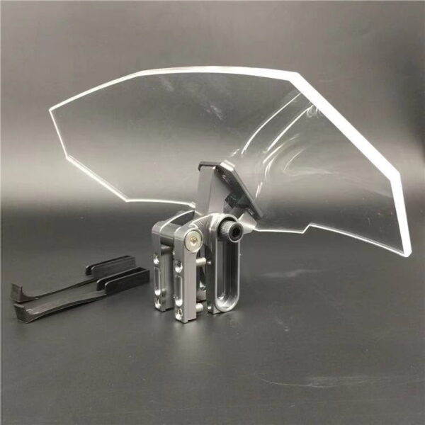 AIRFLOW ADJUSTABLE WINDSCREEN WIND DEFLECTOR UNIVERSAL MOTORCYCLE KAWASAKI BMW DUCATI HONDA BENELLI TRIUMPH YAMAHA KTM - Image 2