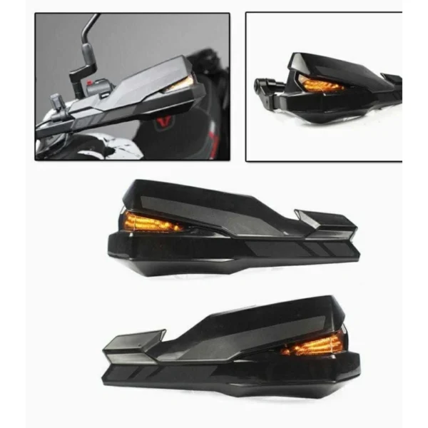 UNIVERSAL HAND GUARD WITH DRL INDICATORS FOR ALL BIKES - BMW G310GS G310R -BMW G310 RR - TVS APACHE RR 310 - Image 2