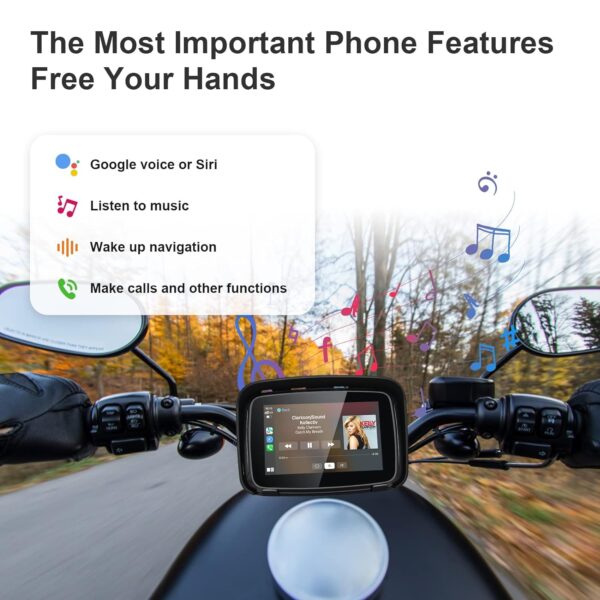 Motorcycle GPS Wireless Carplay/Android Auto Waterproof Screen - 30 days delivery time - Pay only Prebooking Amount - Image 15