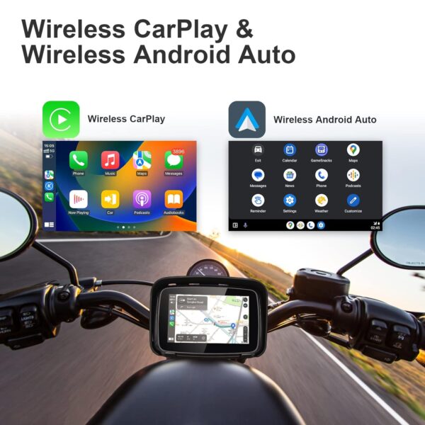 Motorcycle GPS Wireless Carplay/Android Auto Waterproof Screen - 30 days delivery time - Pay only Prebooking Amount - Image 16