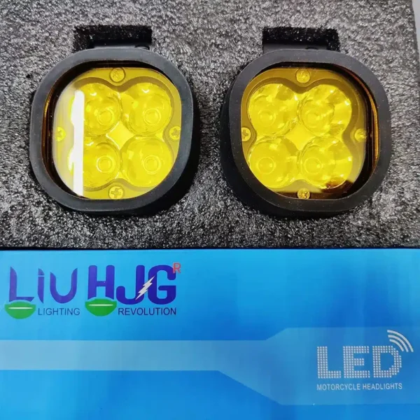 HJG Fog Lights 40 Watts each 6 in 1 you get waring harness, switch, relay, holder, yellow filter (2 Pcs.) - Image 2