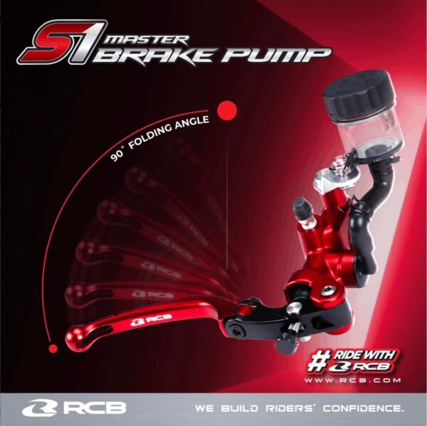 RCB S1 MASTER BRAKE PUMP LH 14MM 01BP012 - Image 3